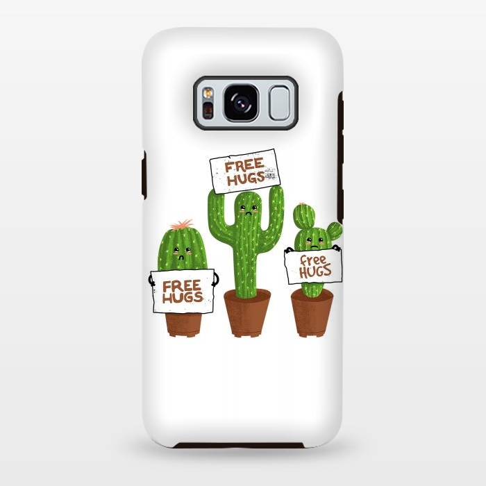 Galaxy S8 plus StrongFit Free Hugs Cactus by Afif Quilimo