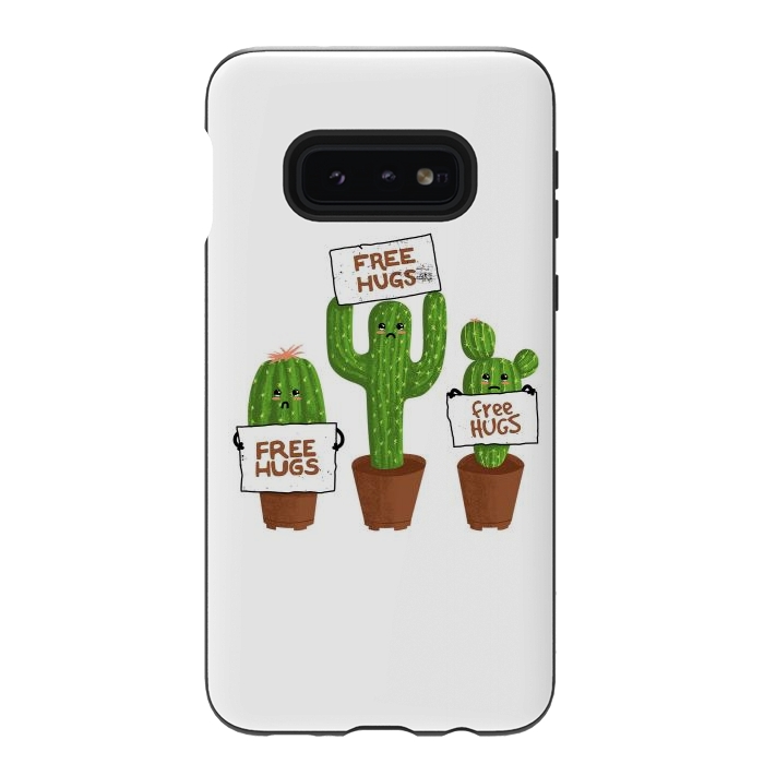 Galaxy S10e StrongFit Free Hugs Cactus by Afif Quilimo
