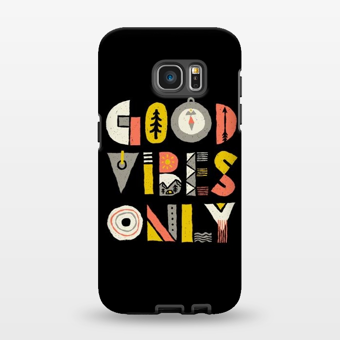 Galaxy S7 EDGE StrongFit Good Vibes Only by Afif Quilimo