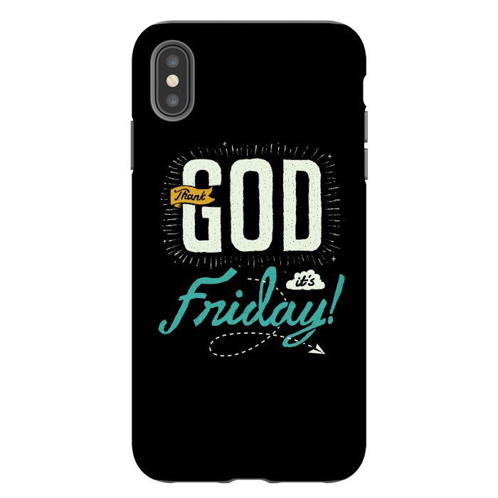 iPhone Xs Max StrongFit Thank GOD it's Friday by Afif Quilimo