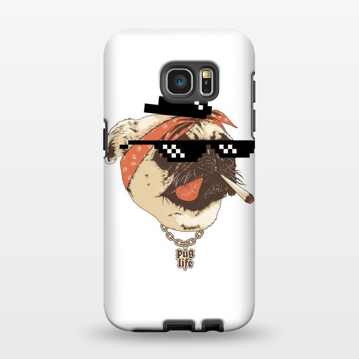 Galaxy S7 EDGE StrongFit Pug Life by Afif Quilimo