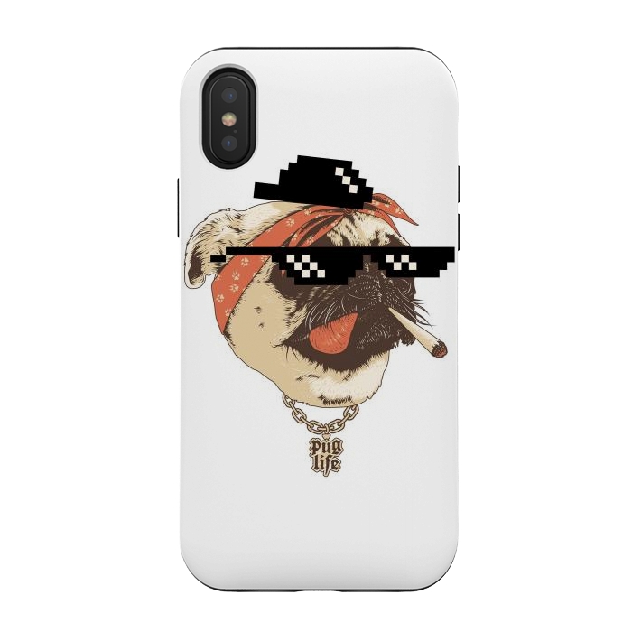 iPhone Xs / X StrongFit Pug Life by Afif Quilimo