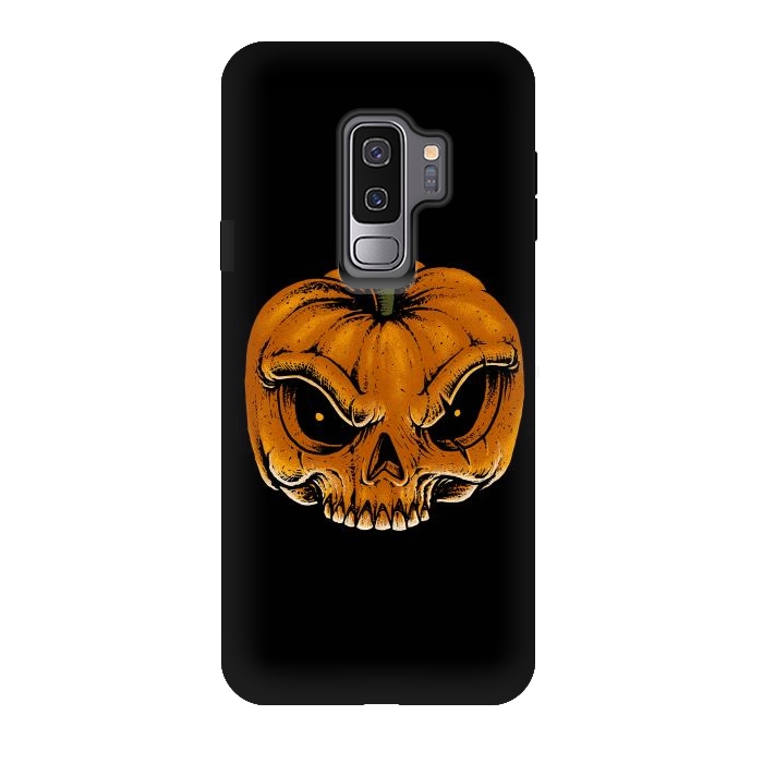 Galaxy S9 plus StrongFit Skull Pumkin by Afif Quilimo