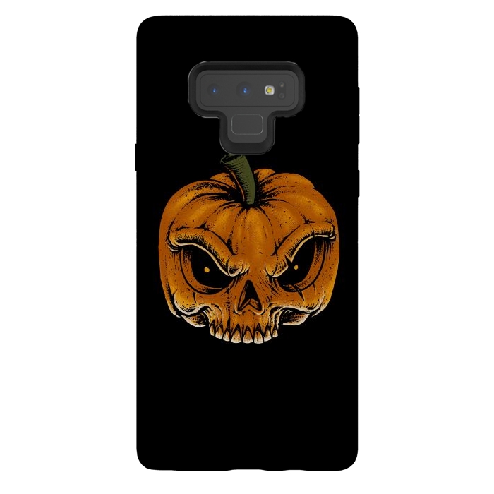 Galaxy Note 9 StrongFit Skull Pumkin by Afif Quilimo