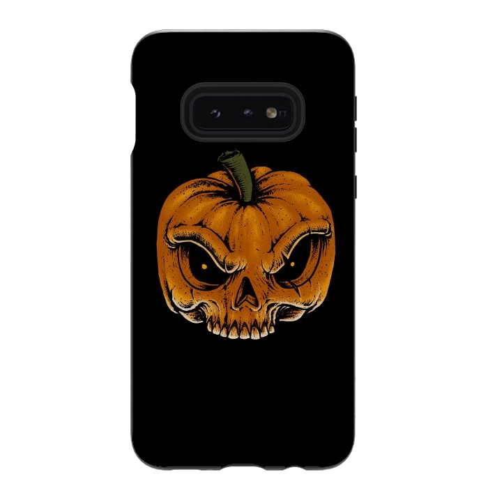 Galaxy S10e StrongFit Skull Pumkin by Afif Quilimo