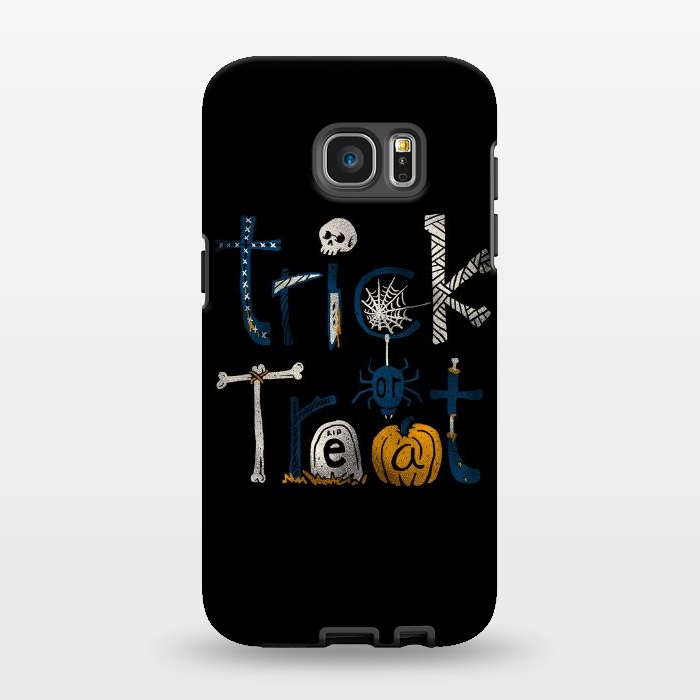 Galaxy S7 EDGE StrongFit Trick or Treat by Afif Quilimo