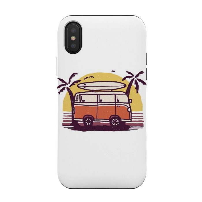 iPhone Xs / X StrongFit Sunset Van 2 by Afif Quilimo