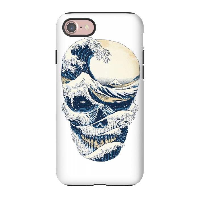 iPhone 7 StrongFit The Great Wave off Skull by Afif Quilimo