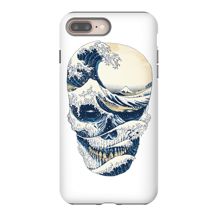 iPhone 7 plus StrongFit The Great Wave off Skull by Afif Quilimo