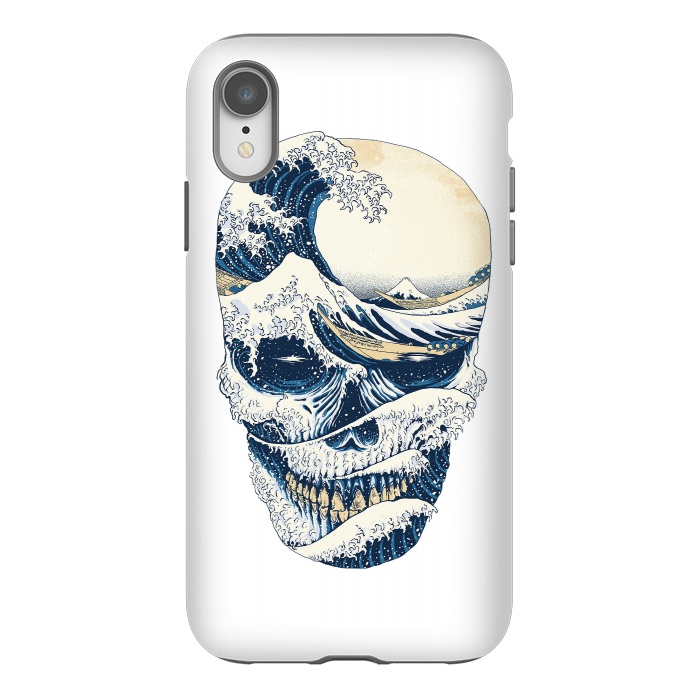 iPhone Xr StrongFit The Great Wave off Skull by Afif Quilimo