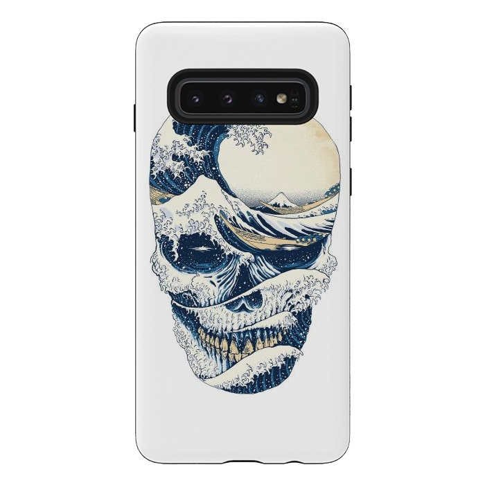 Galaxy S10 StrongFit The Great Wave off Skull by Afif Quilimo
