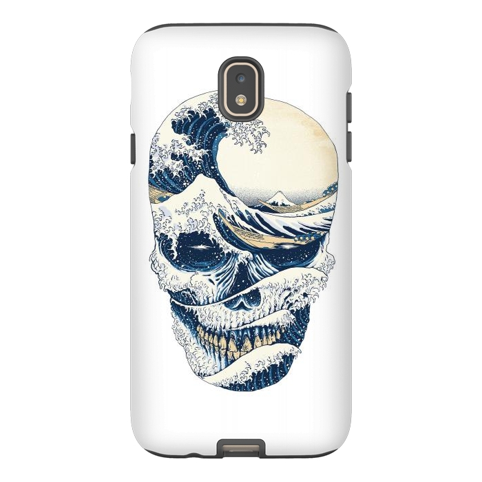 Galaxy J7 StrongFit The Great Wave off Skull by Afif Quilimo