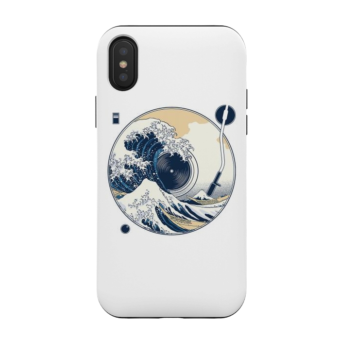 iPhone Xs / X StrongFit The Great Wave off Sound by Afif Quilimo