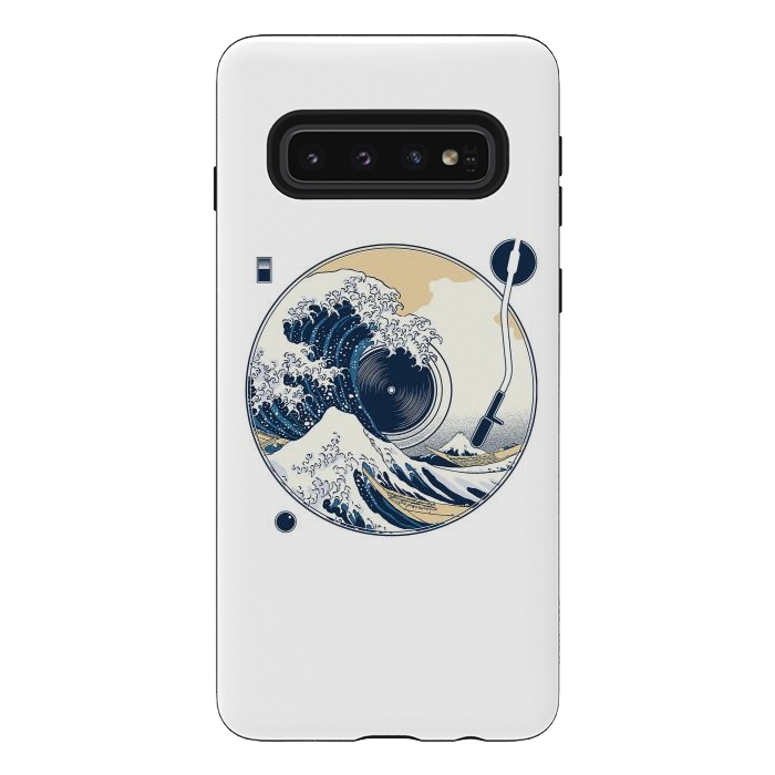 Galaxy S10 StrongFit The Great Wave off Sound by Afif Quilimo
