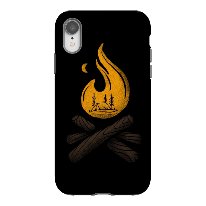 iPhone Xr StrongFit Camp & Bonfire by Afif Quilimo