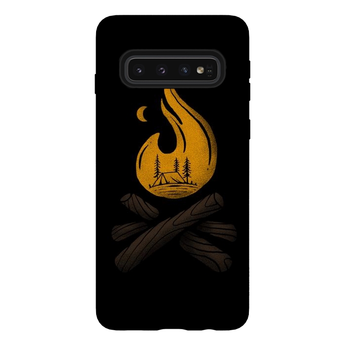 Galaxy S10 StrongFit Camp & Bonfire by Afif Quilimo