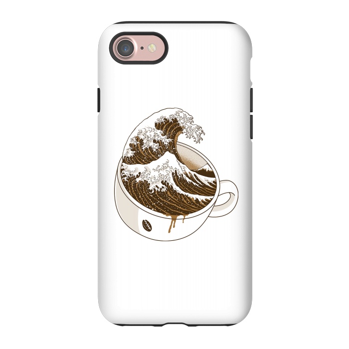 iPhone 7 StrongFit The Great Wave off Coffee by Afif Quilimo