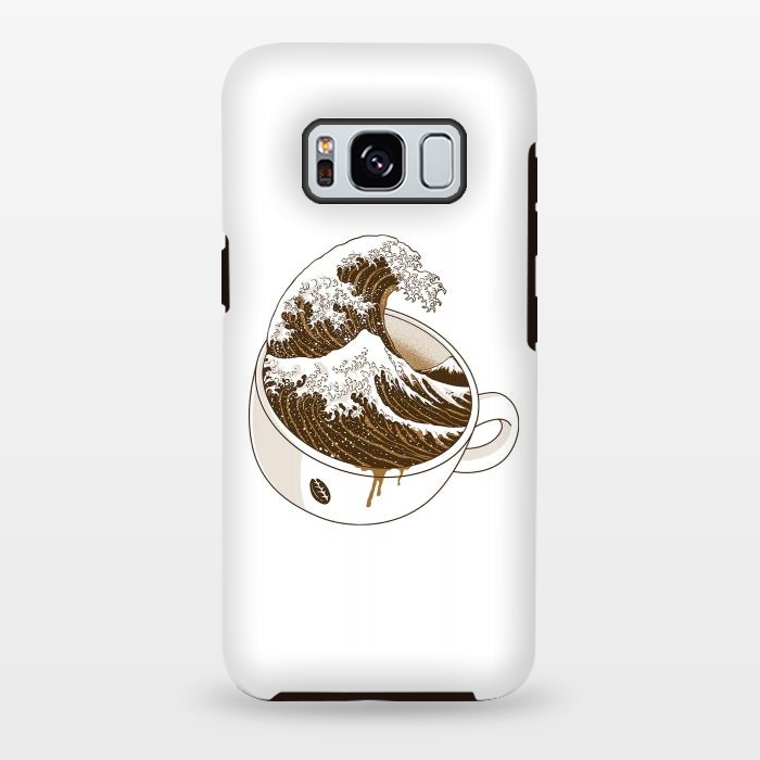 Galaxy S8 plus StrongFit The Great Wave off Coffee by Afif Quilimo