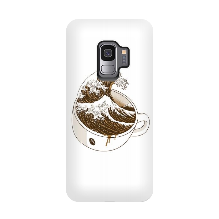 Galaxy S9 StrongFit The Great Wave off Coffee by Afif Quilimo