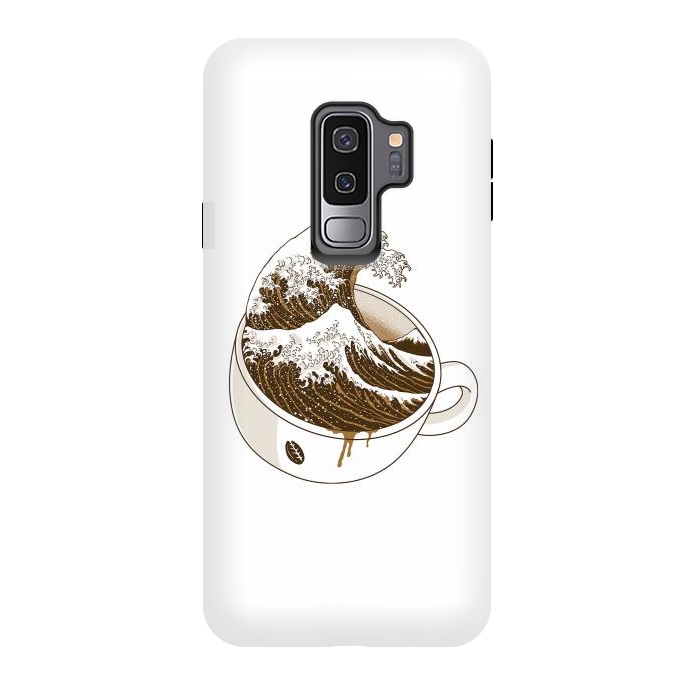 Galaxy S9 plus StrongFit The Great Wave off Coffee by Afif Quilimo