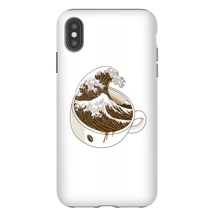 iPhone Xs Max StrongFit The Great Wave off Coffee by Afif Quilimo