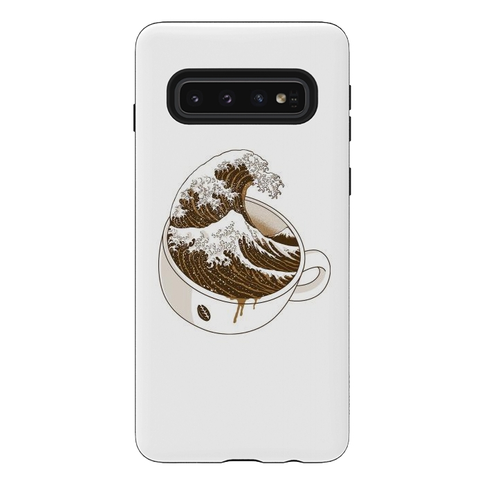 Galaxy S10 StrongFit The Great Wave off Coffee by Afif Quilimo