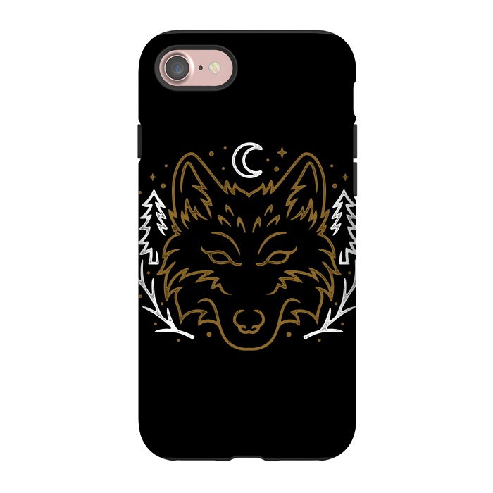iPhone 7 StrongFit Wolf Bench by Afif Quilimo