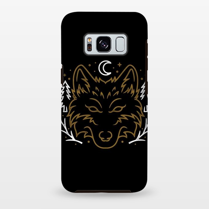 Galaxy S8 plus StrongFit Wolf Bench by Afif Quilimo