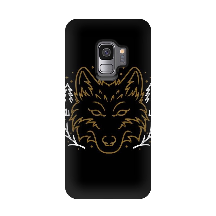 Galaxy S9 StrongFit Wolf Bench by Afif Quilimo