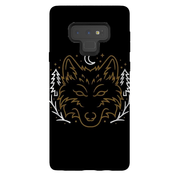 Galaxy Note 9 StrongFit Wolf Bench by Afif Quilimo
