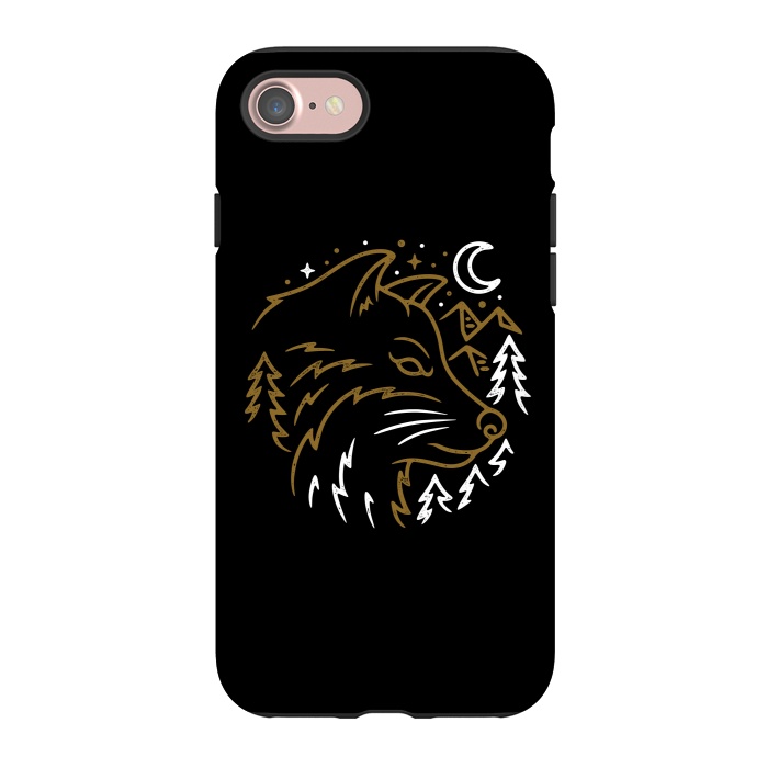 iPhone 7 StrongFit Wolf Wild by Afif Quilimo