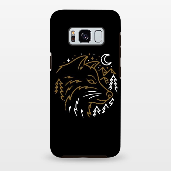 Galaxy S8 plus StrongFit Wolf Wild by Afif Quilimo