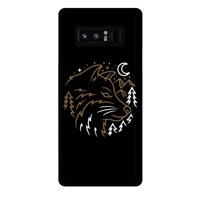 Galaxy Note 8 StrongFit Wolf Wild by Afif Quilimo