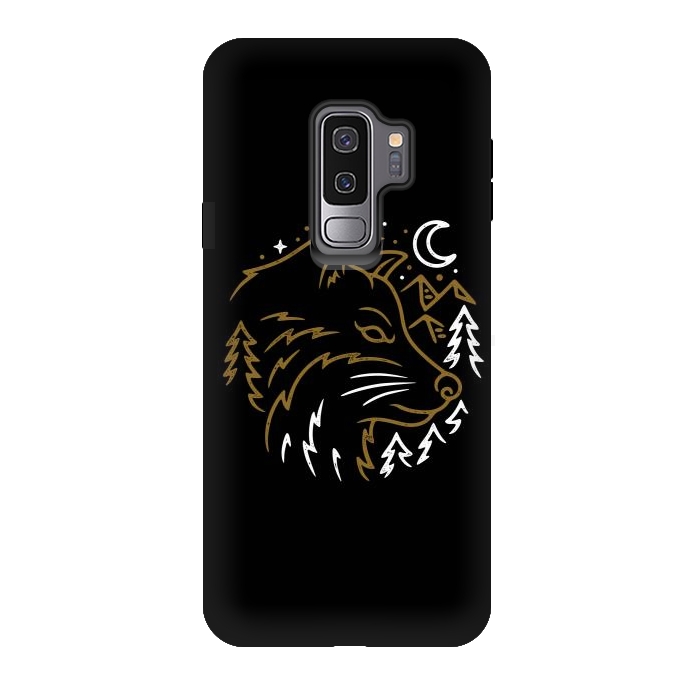 Galaxy S9 plus StrongFit Wolf Wild by Afif Quilimo
