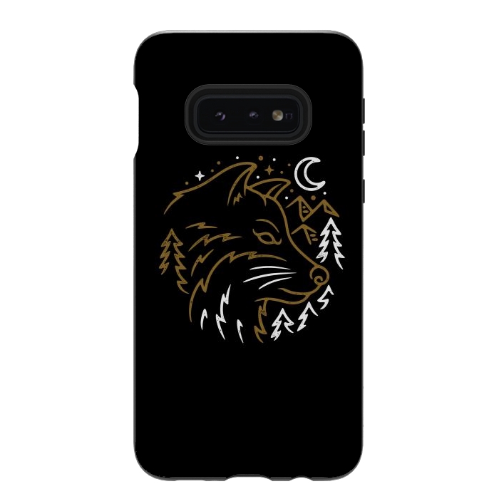 Galaxy S10e StrongFit Wolf Wild by Afif Quilimo