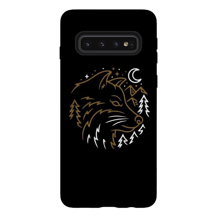 Galaxy S10 StrongFit Wolf Wild by Afif Quilimo