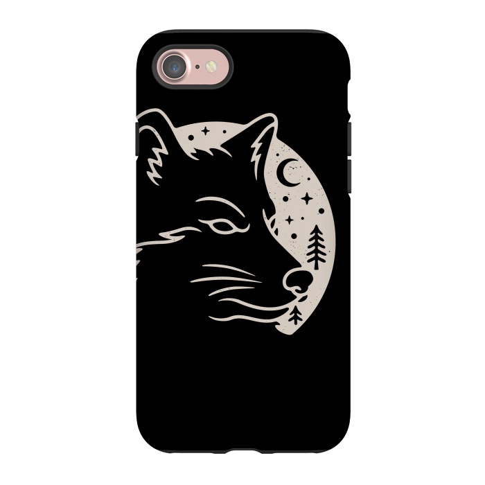 iPhone 7 StrongFit Wolf Moon by Afif Quilimo