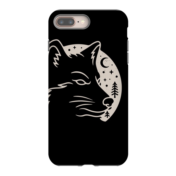 iPhone 7 plus StrongFit Wolf Moon by Afif Quilimo