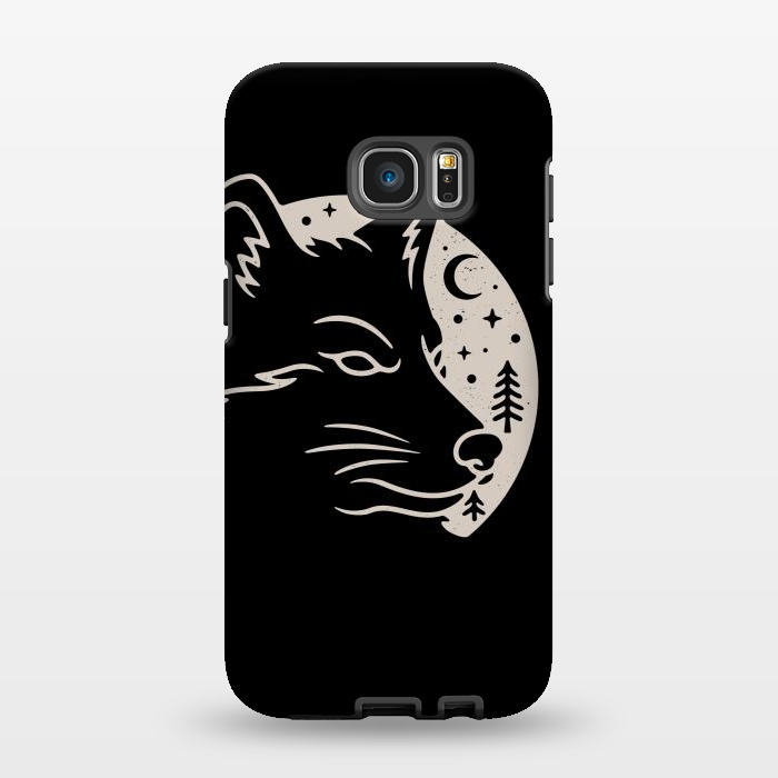 Galaxy S7 EDGE StrongFit Wolf Moon by Afif Quilimo