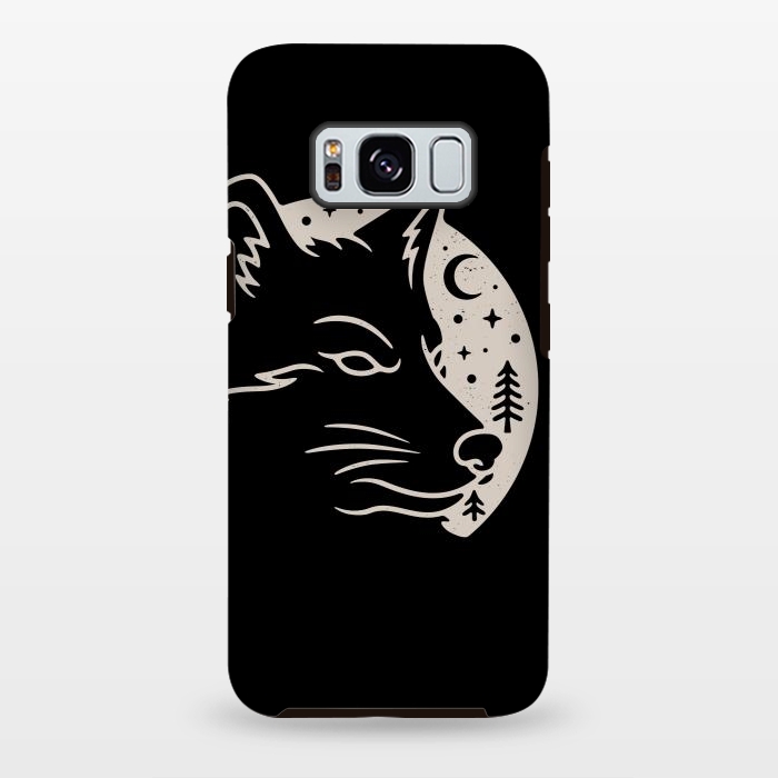 Galaxy S8 plus StrongFit Wolf Moon by Afif Quilimo
