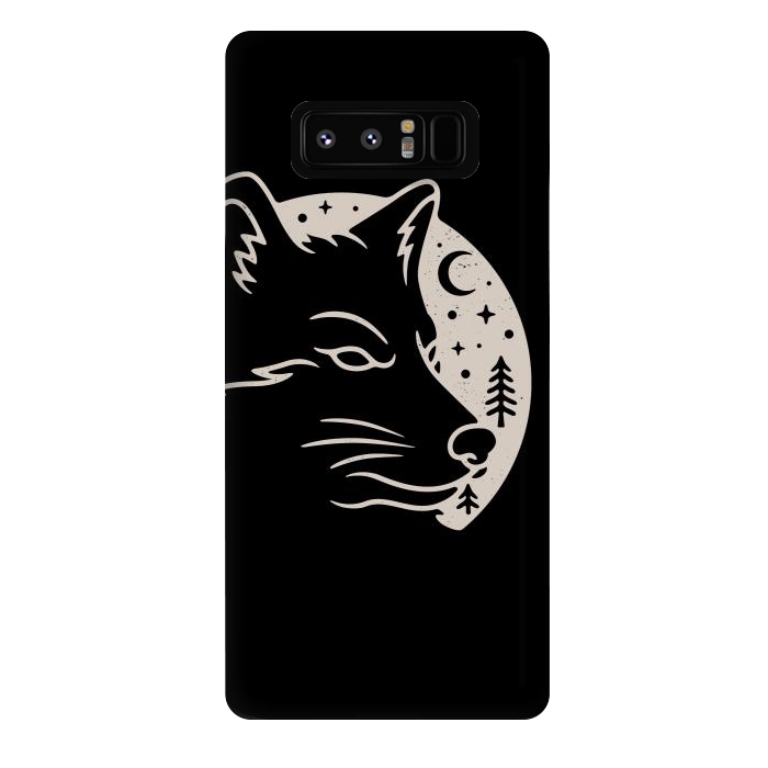Galaxy Note 8 StrongFit Wolf Moon by Afif Quilimo
