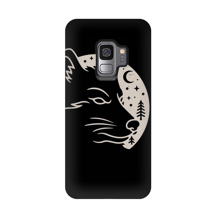 Galaxy S9 StrongFit Wolf Moon by Afif Quilimo