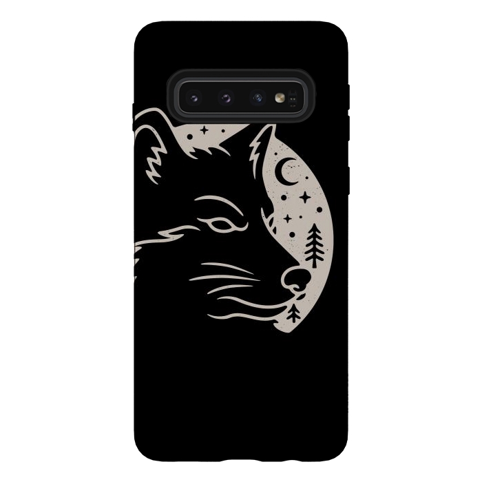 Galaxy S10 StrongFit Wolf Moon by Afif Quilimo