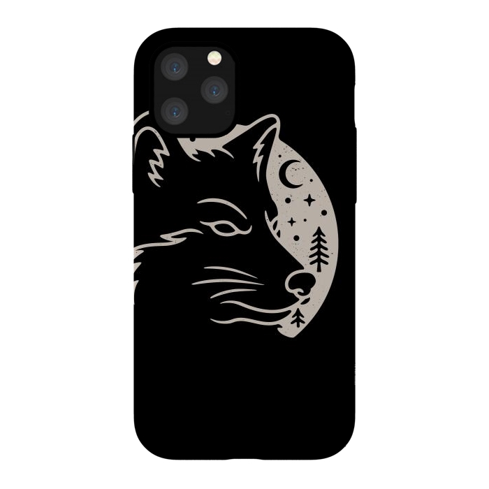 iPhone 11 Pro StrongFit Wolf Moon by Afif Quilimo