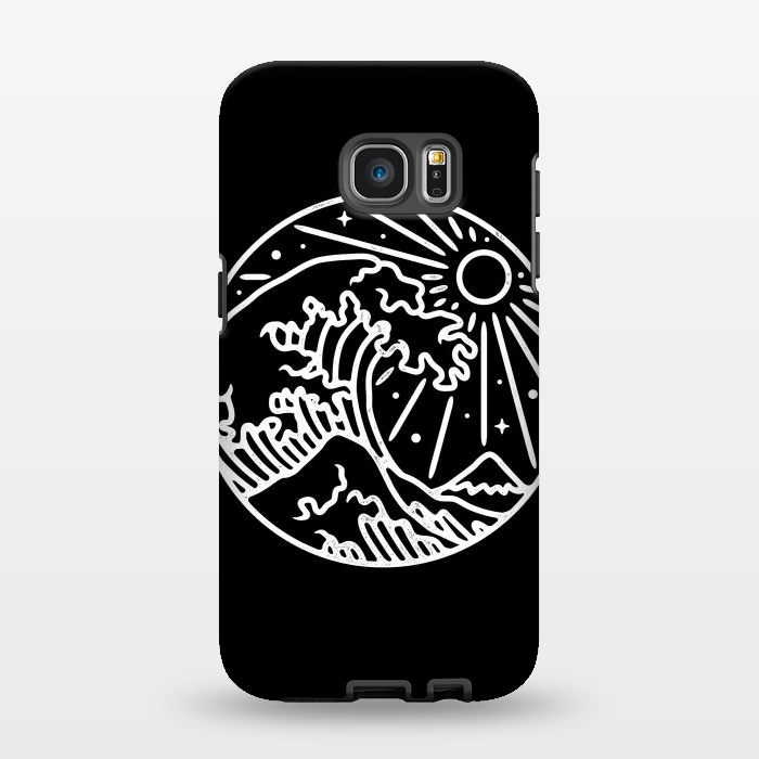 Galaxy S7 EDGE StrongFit The Great Wave by Afif Quilimo