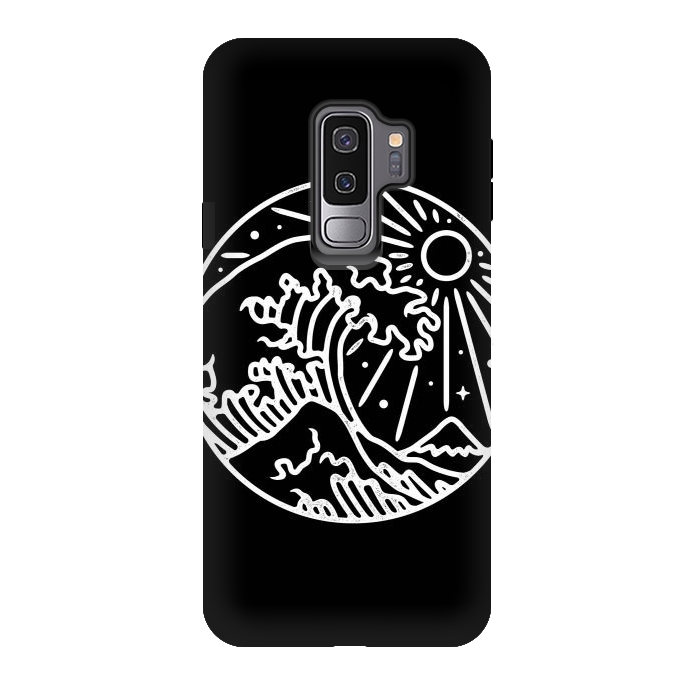 Galaxy S9 plus StrongFit The Great Wave by Afif Quilimo