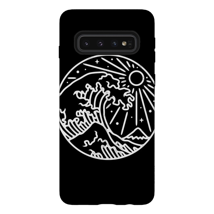Galaxy S10 StrongFit The Great Wave by Afif Quilimo