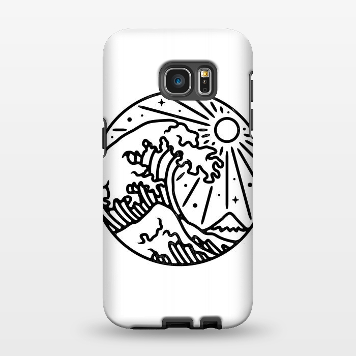 Galaxy S7 EDGE StrongFit The Great Wave 2 by Afif Quilimo