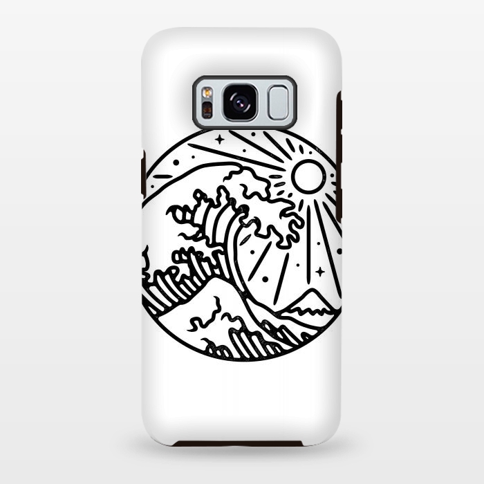 Galaxy S8 plus StrongFit The Great Wave 2 by Afif Quilimo