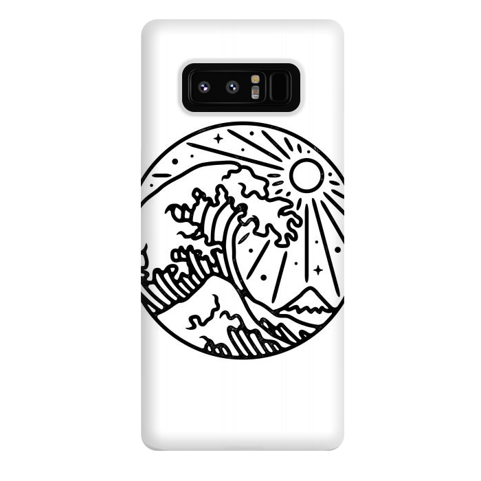 Galaxy Note 8 StrongFit The Great Wave 2 by Afif Quilimo